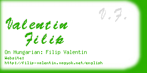 valentin filip business card